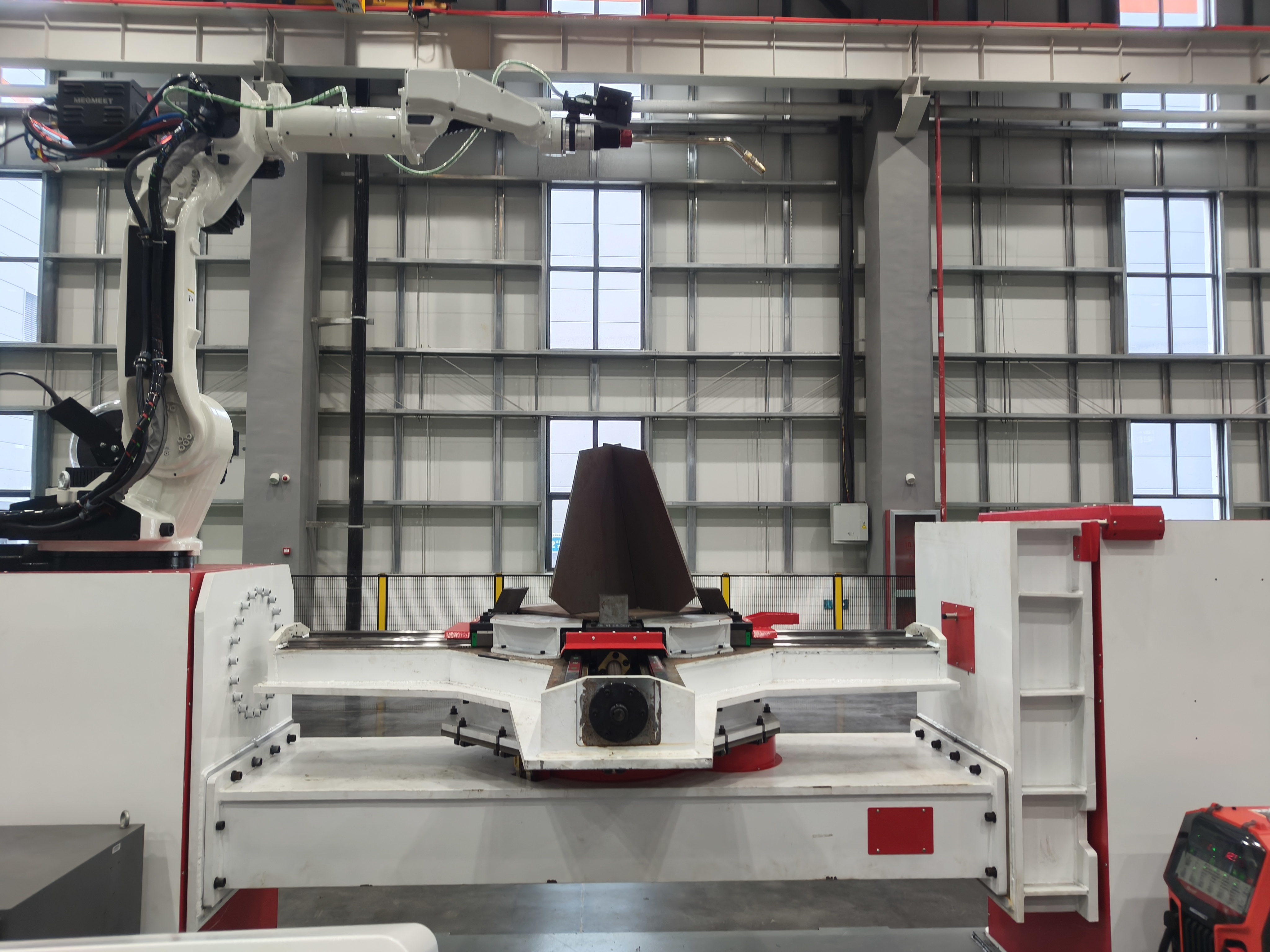 H-type positioner plus welding workstation